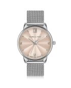 Set Montre Femme 2 Bracelets Skylar en Acier & Diamants argenté/rose doré