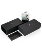 Set Montre Femme 2 Bracelets Naomi en Acier, Cuir & Diamant rose doré/noir