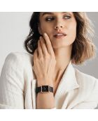 Montre Patricia en Acier & Diamant noire