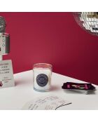 Bougie parfumée & 54 cartes Quizz musique bleu/violet
