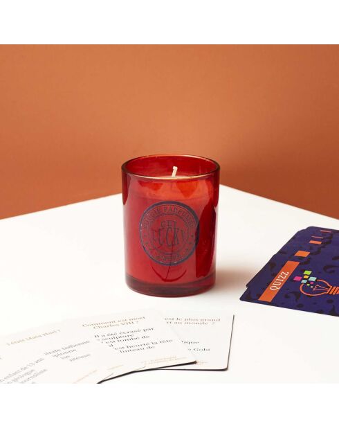 Bougie parfumée & carte Quizz Culture multicolore