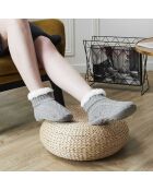 Bottine souple adultes grise - 25x9.5x13 cm