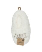 Ballerines Sherpa blanche - 13.5x30x7 cm