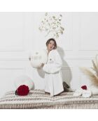 Ballerines Sherpa blanche - 13.5x30x7 cm