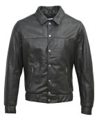 Veste en Cuir Yan noire