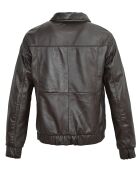 Veste en Cuir Yan marron