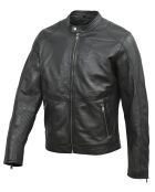 Veste en Cuir Gauthier noire