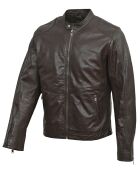 Veste en Cuir Gauthier marron