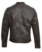 Veste en Cuir Gauthier marron