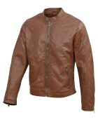 Veste en Cuir Gauthier cognac