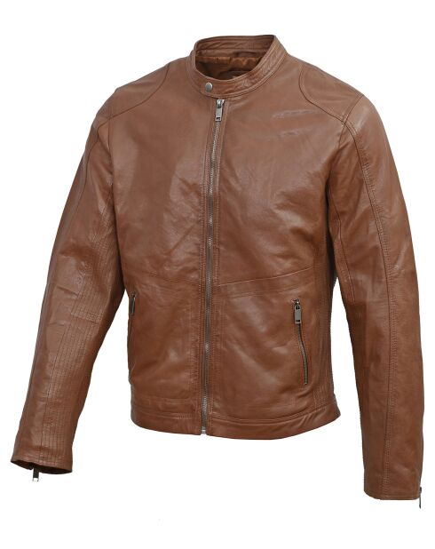 Veste en Cuir Gauthier cognac