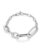 Pulsera de plata y circonio blanco