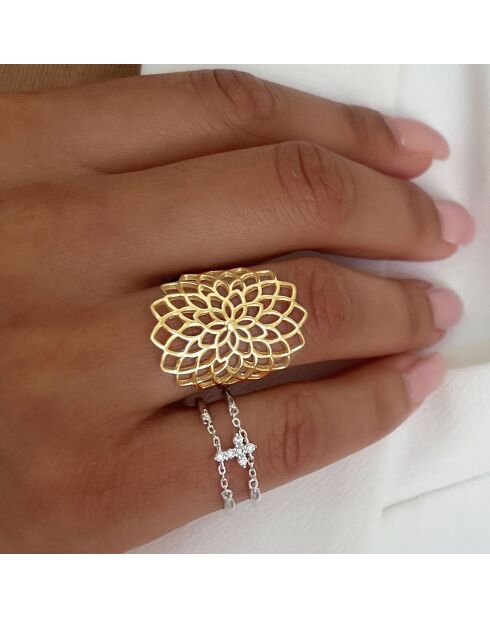 Ring aus vergoldetem Silber