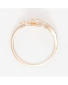 Bague Izïa Diamants 0.28 ct or jaune