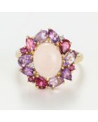 Aysel Diamantring 0,022 Karat und 5,16 Karat Mehrstein-Gelbgold