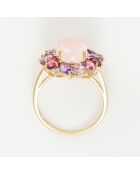 Aysel Diamantring 0,022 Karat und 5,16 Karat Mehrstein-Gelbgold