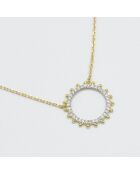 Collier Assia Diamants 0.096 ct or jaune