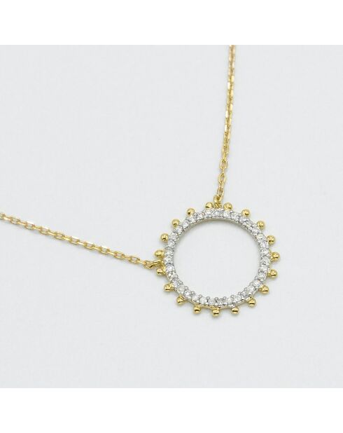 Collier Assia Diamants 0.096 ct or jaune