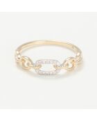 Bague Hana Diamants 0.04 ct or jaune