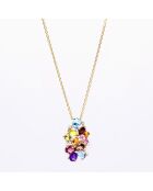 Elea hangerdiamanten 0.015 ct en meerdere stenen 1,43 kt geelgoud