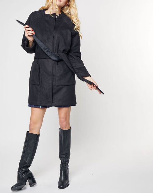 Manteau Livia ample noir