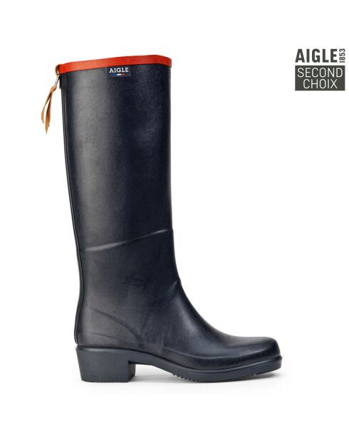 Bottes de pluie Juliette A 2 High Cut Second Choix marine/rouge