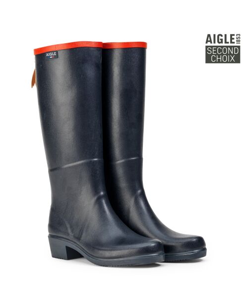 Bottes de pluie Juliette A 2 High Cut Second Choix marine/rouge