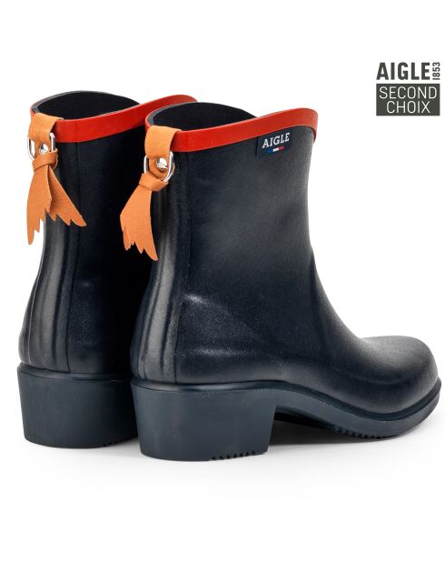 Botillons de pluie Juliette Bt2 Low Cut Second Choix marine/rouge