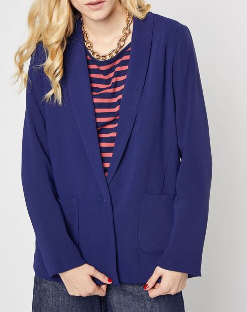 Veste blazer Victorine bleu marine