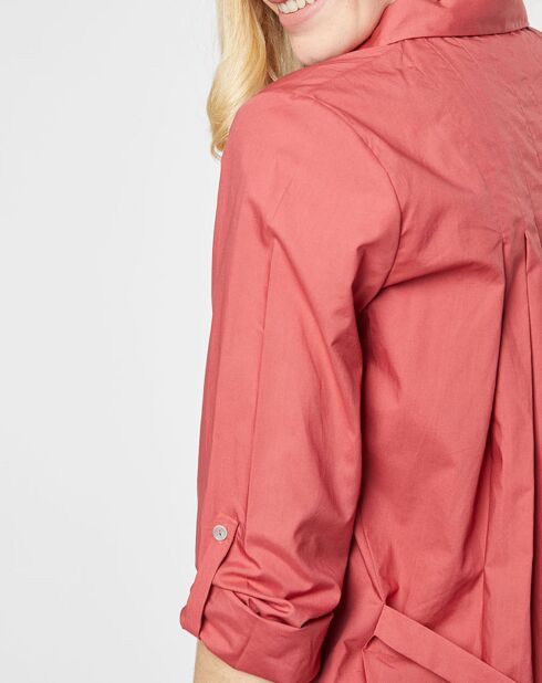 Chemise Claudia en Coton terracotta