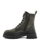 Boots en Cuir Enola olive