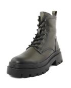 Boots en Cuir Enola olive