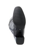 Cuissardes en Cuir Jama noires  - Talon 6 cm