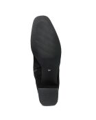 Cuissardes en Velours de Cuir Jamia noires  - Talon 6 cm