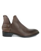 Boots en Cuir Eva marron