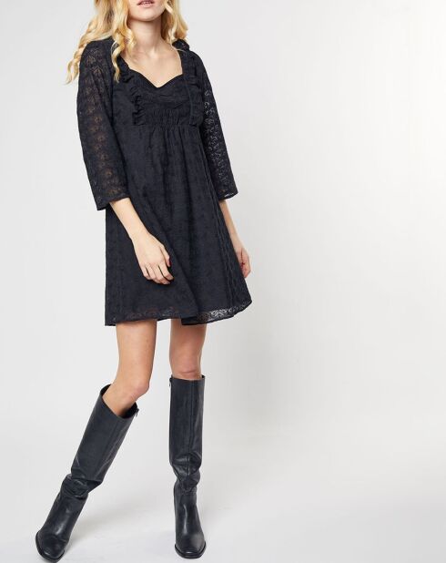 Rica schwarzes Spitzenkleid