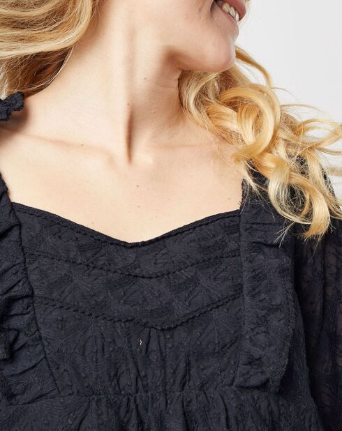 Rica schwarzes Spitzenkleid