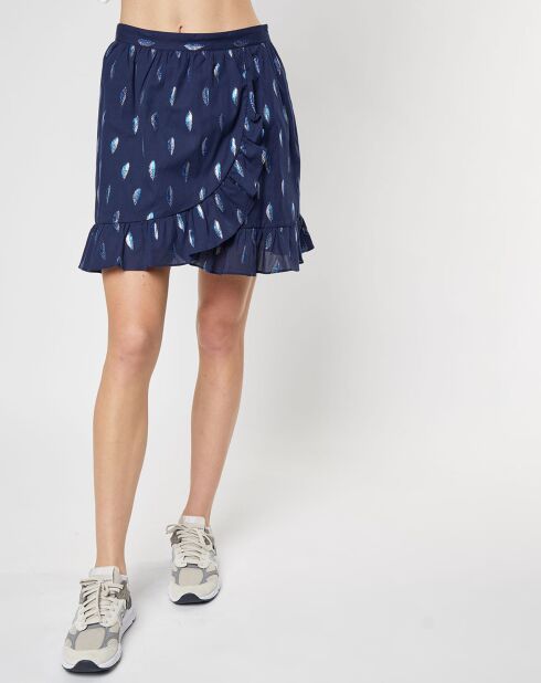 Jupe courte Joyna bleu marine
