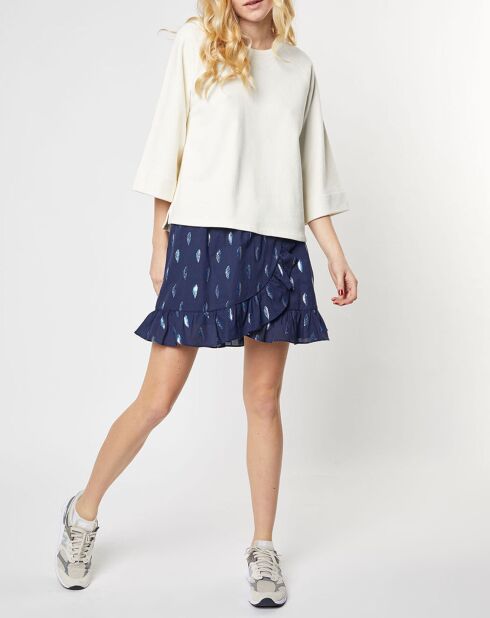 Jupe courte Joyna bleu marine