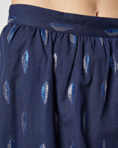 Jupe courte Joyna bleu marine