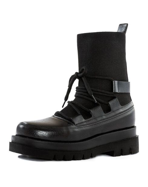 Boots Panea noires  - Talon 5 cm