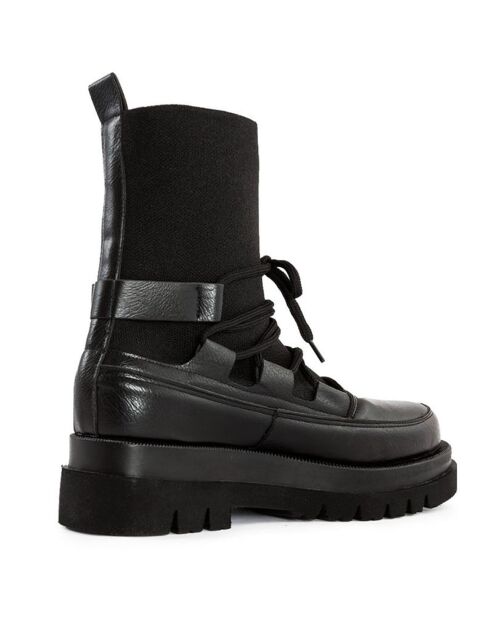 Boots Panea noires  - Talon 5 cm