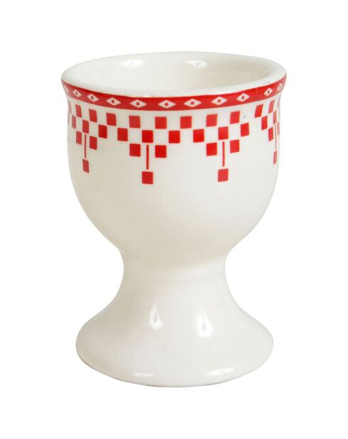 Coquetier Damier rouge - D.5x6 cm