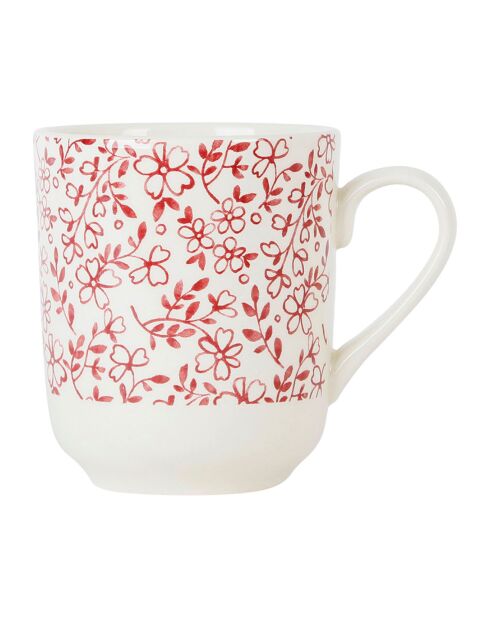 Mug Petite Fleur bordeaux - 9x10x12 cm