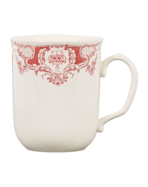 Mug Clothilde bordeaux - 11x10x8.3 cm