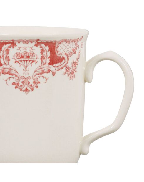 Mug Clothilde bordeaux - 11x10x8.3 cm