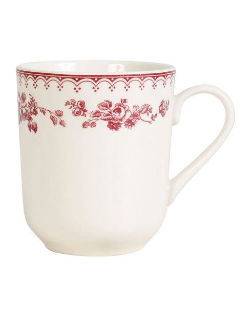 Mug Faustine bordeaux - D.8.5x10 cm