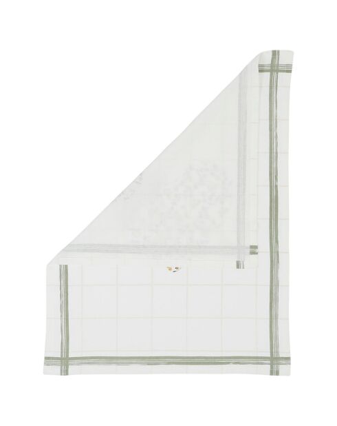Torchon Louise Collection vert - 50x70 cm