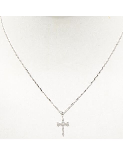 Diamantenanhänger aus 0,12 Karat Weißgold