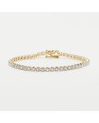 Bracelet Rivière Diamants 2 ct or jaune